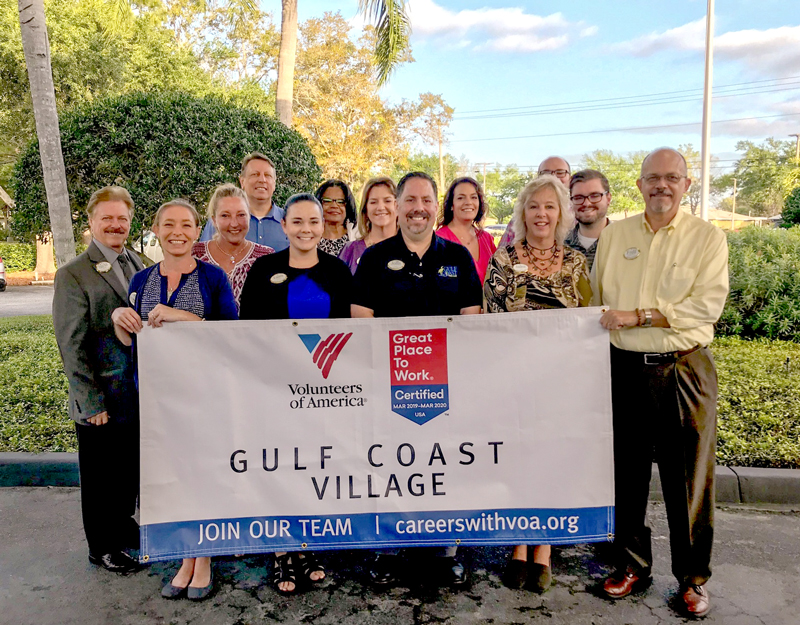 Gulf Coast Village, Volunteers of America honored by national organization as a ‘Great Place to Work’